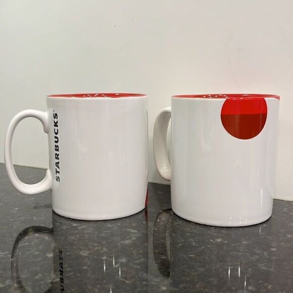 2012 Starbucks Christmas 2 mugs(red ornaments) - Picture 3 of 6